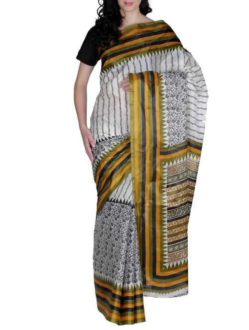 multi colored silk saree - 11333605 - Very Small Image - 1