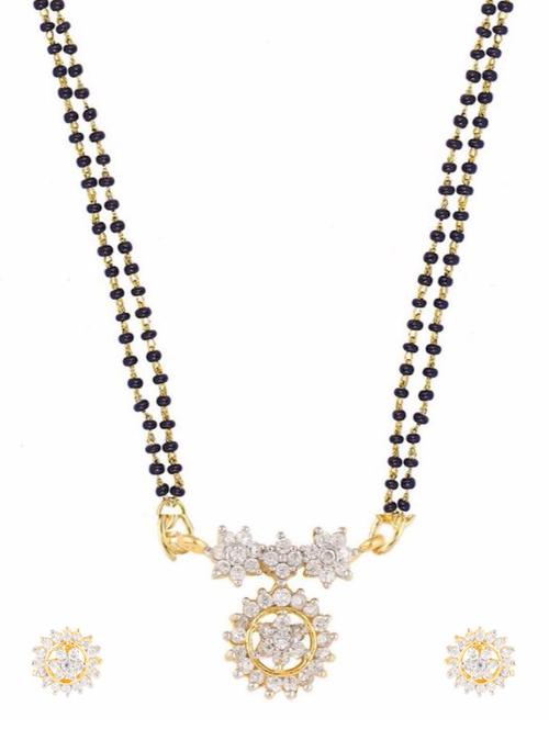 white gold plated mangalsutra - 11333682 - Very Small Image - 1