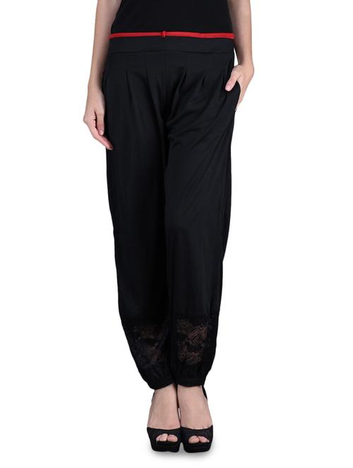 black lace border afghani salwar - 1135318 - Very Small Image - 1