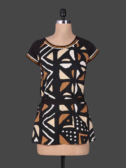 abstract printed black top - 1135444 - Very Small Image - 1