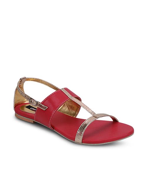 red  leatherette sandal - 11354626 - Very Small Image - 1