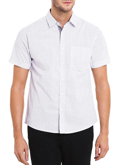 white cotton casual shirt - 11361372 - Very Small Image - 1