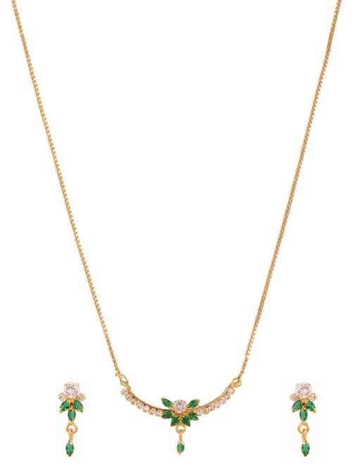 green gold plated pendant - 11369015 - Very Small Image - 1