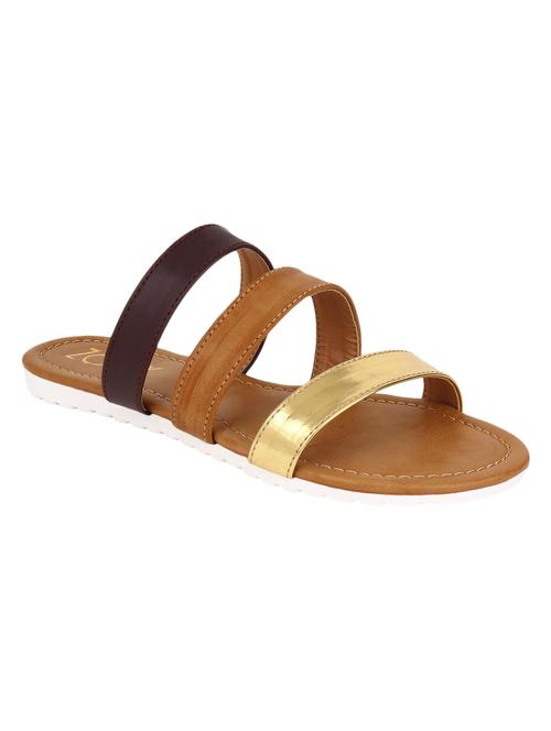 multi colored leatherette slip on sandal - 11372283 - Very Small Image - 1