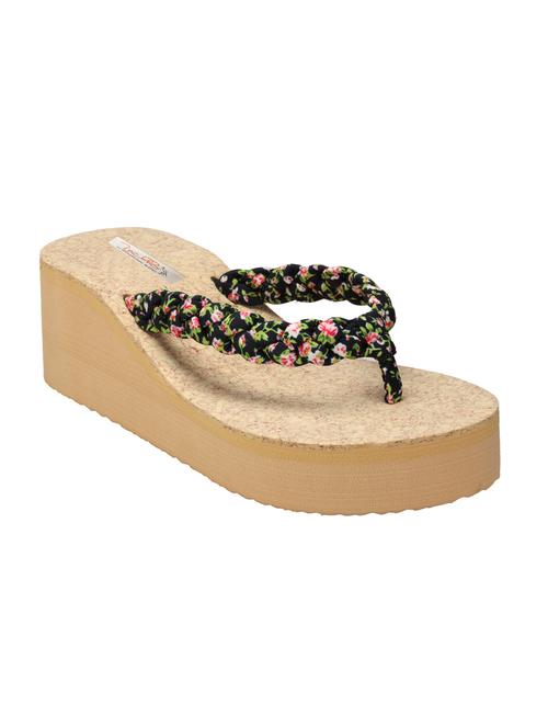 black and beige rubber wedge - 11374144 - Very Small Image - 1