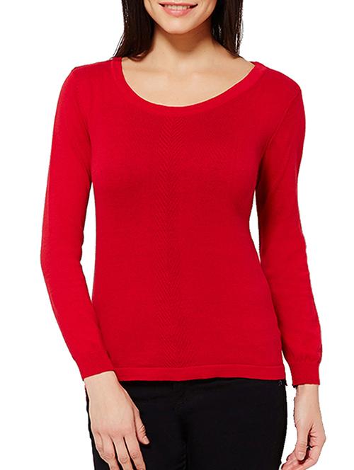 red cotton asymmetric top - 11375173 - Very Small Image - 1