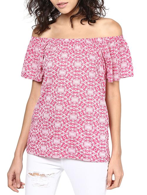 pink color, cotton top - 11378750 - Very Small Image - 1