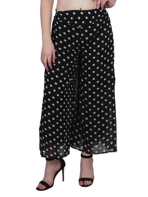 black georgette palazzos - 11381367 - Very Small Image - 1