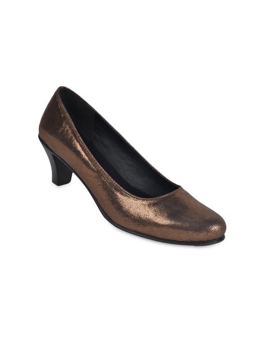 copper bling block heel sandals - 1138366 - Very Small Image - 1