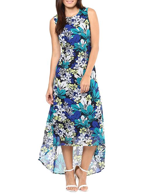 round neck high low a-line dress - 11384743 - Very Small Image - 1