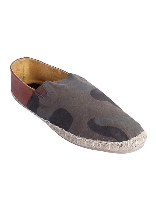 grey canvaas printed espadrilles - 11388660 - Very Small Image - 1