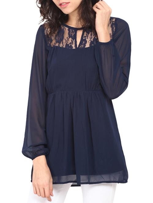 navy blue color, top - 11392068 - Very Small Image - 1