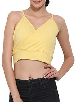 light yellow cotton crop top - 11393484 - Very Small Image - 1