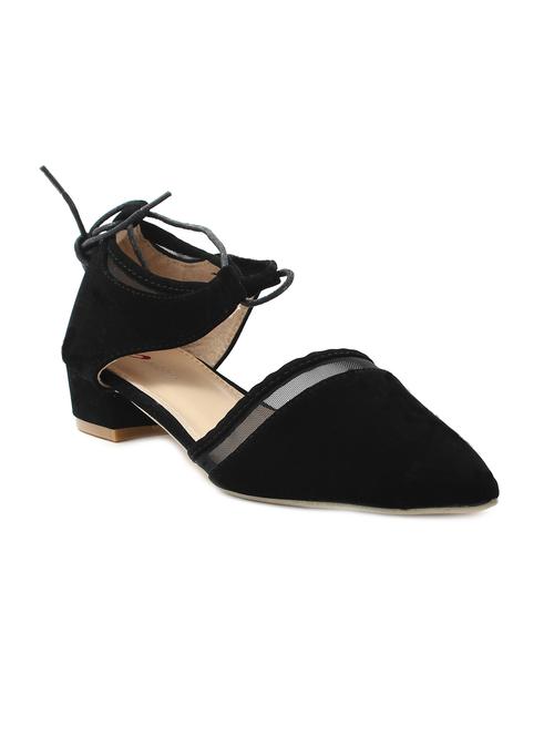 black velvet laceup sandals - 11395950 - Very Small Image - 1