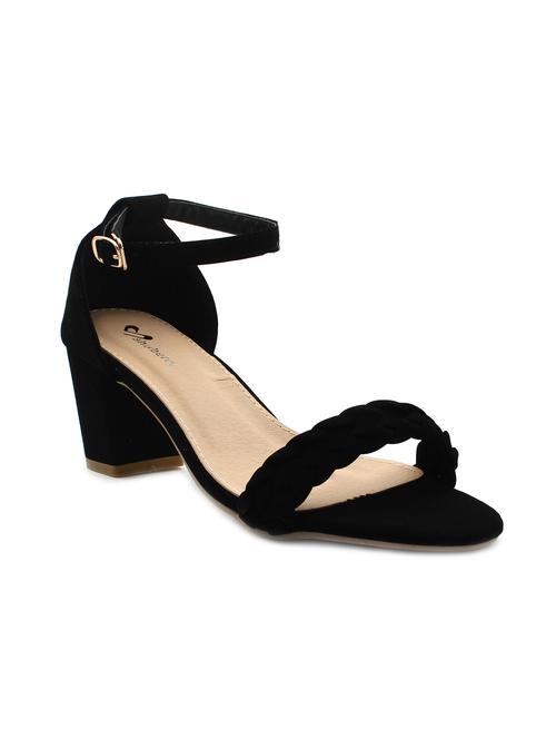 black faux leather sandals - 11395980 - Very Small Image - 1