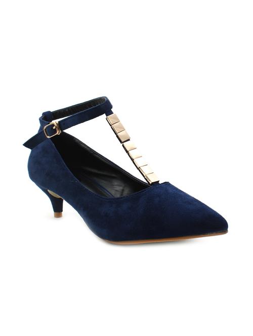 navy suede ankle strap  sandal - 11395987 - Very Small Image - 1