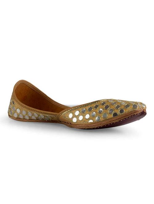 gold pu slip on jutis & mojaris - 11398478 - Very Small Image - 1