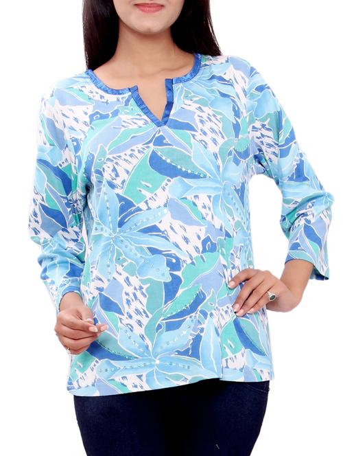 multi colored cotton tunic - 11400151 - Very Small Image - 1