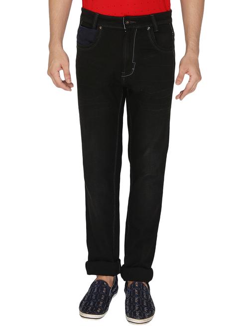 solid black cotton jeans - 11402362 - Very Small Image - 1