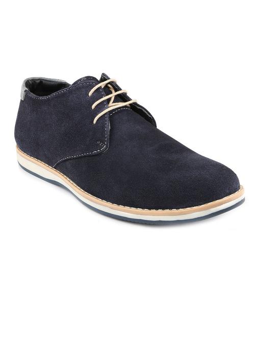 blue suede lace up shoes - 11411653 - Very Small Image - 1