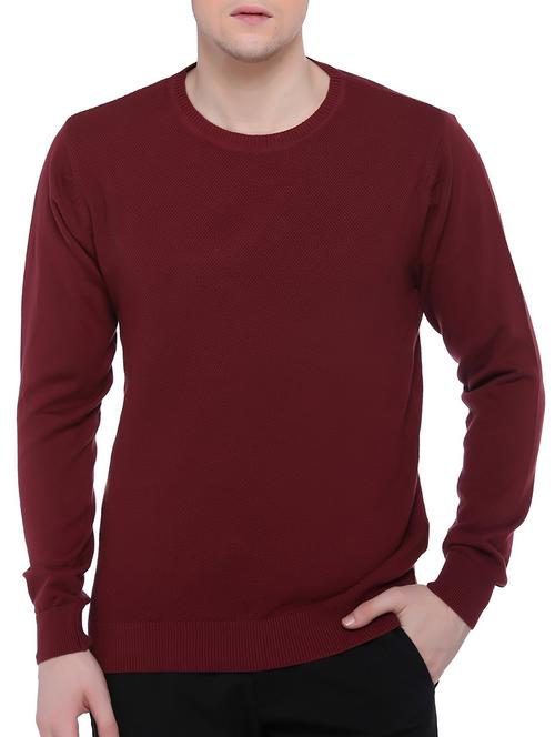 red cotton pullover - 11412635 - Very Small Image - 1