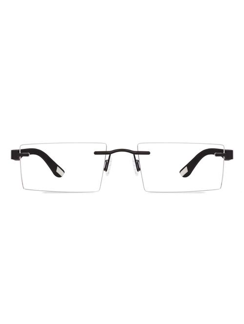 white metal rectangle men spectacle frame - 11416153 - Very Small Image - 1