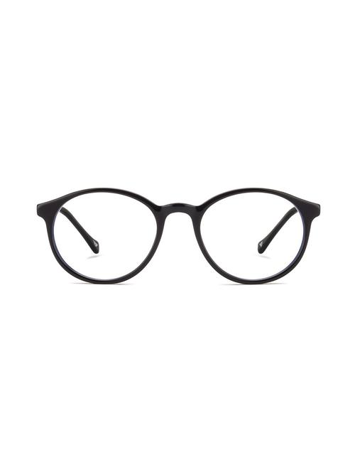 black polycarbonate round men spectacle frame - 11416493 - Very Small Image - 1