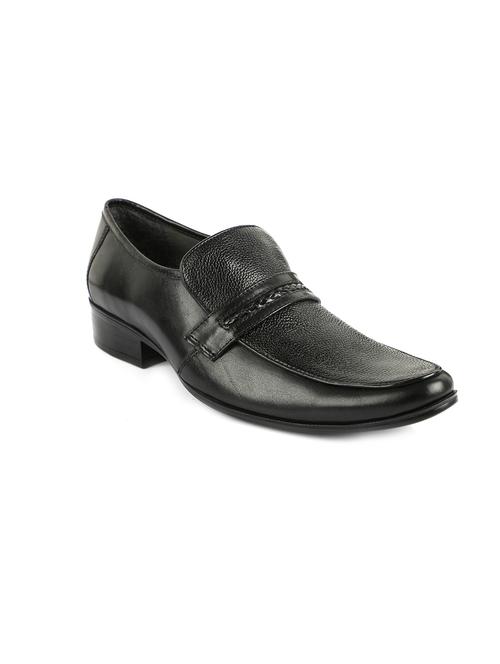 black leather slip on ons - 11417151 - Very Small Image - 1