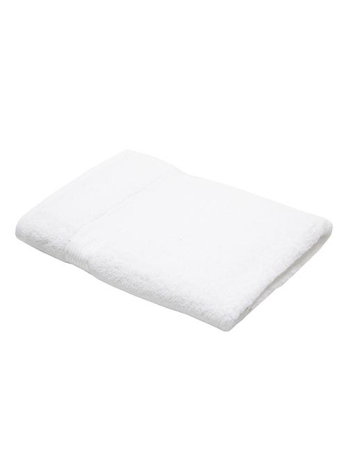 white cotton bath towel - 11419324 - Very Small Image - 1