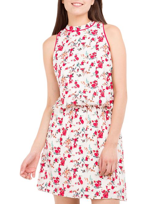 white blouson dress - 11420165 - Very Small Image - 1