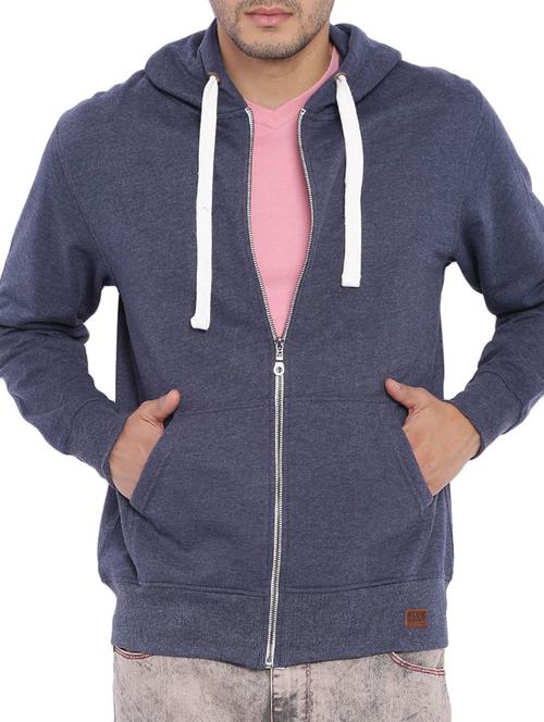 navy blue cotton sweatshirt - 11421020 - Very Small Image - 1