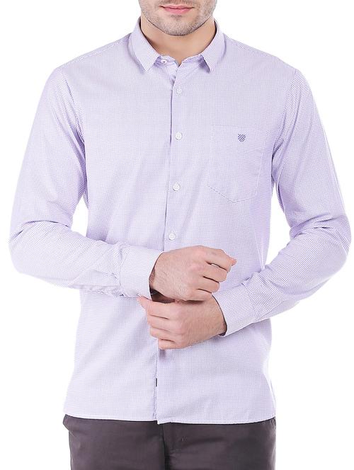 blue cotton casual shirt - 11429302 - Very Small Image - 1