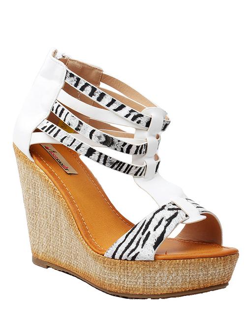 white leather platforms wedge - 11435203 - Very Small Image - 1