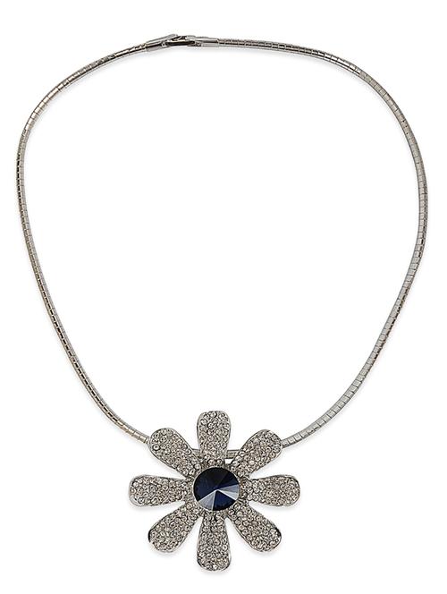 blue crystal floral  necklace - 11439666 - Very Small Image - 1