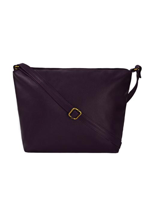 purple leatherette sling bag - 11441565 - Very Small Image - 1
