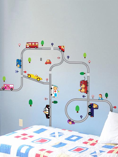 smiley happy drivers multicolor wall sticker - 1144626 - Very Small Image - 1
