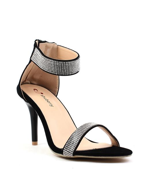 black velvet ankle strap sandal - 11446807 - Very Small Image - 1