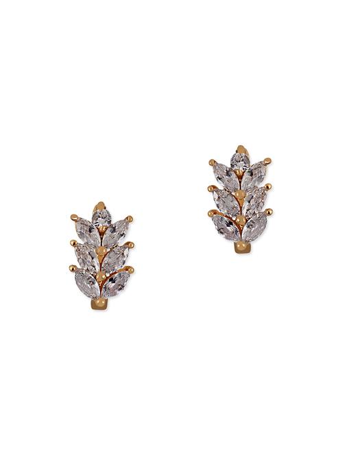 golden metal studs earrings - 11447340 - Very Small Image - 1