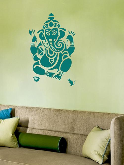 blue lord ganesha vinyl wall sticker - 1144771 - Very Small Image - 1