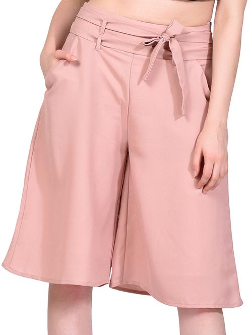pink polyester culottes - 11449271 - Very Small Image - 1