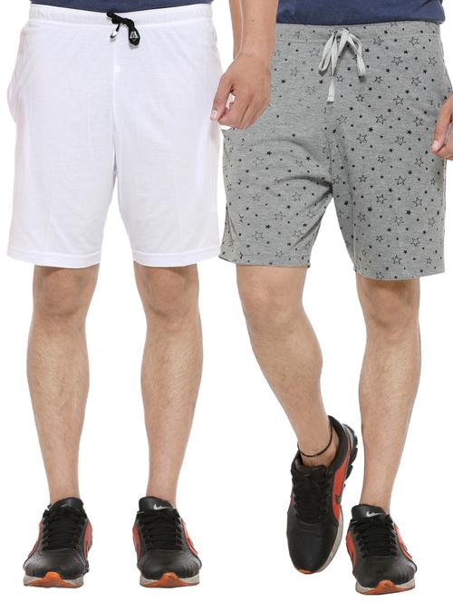 multi colored cotton shorts - 11449966 - Very Small Image - 1