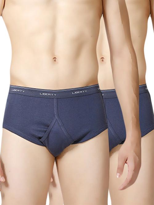 navy blue  cotton briefs (set of 2) - 11450026 - Very Small Image - 1