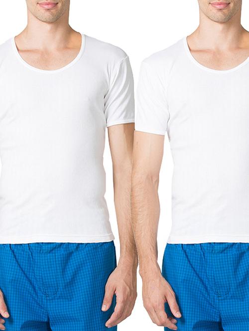 white solid vests ( set of 2) - 11450053 - Very Small Image - 1