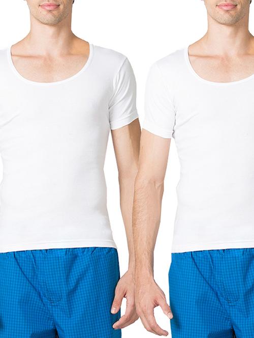 white solid vests ( set of 2) - 11450055 - Very Small Image - 1