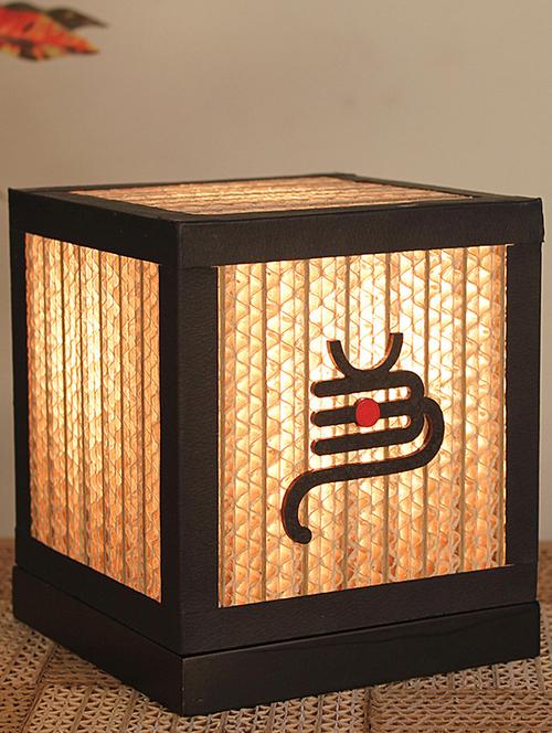 brown cardboard table lamp - 11455231 - Very Small Image - 1