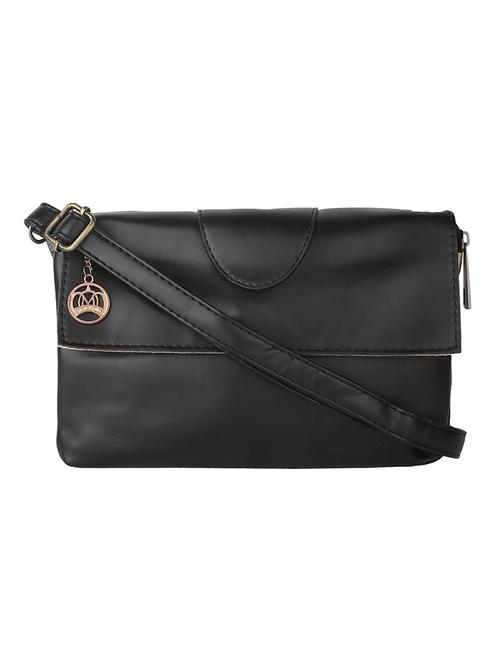 black leatherette  sling bag - 11456688 - Very Small Image - 1
