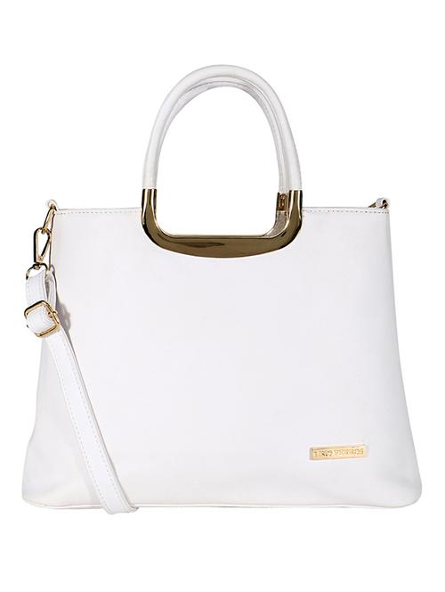 white leatherette handbag - 11458925 - Very Small Image - 1