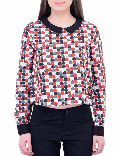 white polyester regular top - 11459453 - Very Small Image - 1