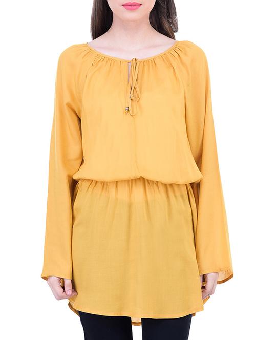 yellow polyester regular tunic - 11459608 - Very Small Image - 1