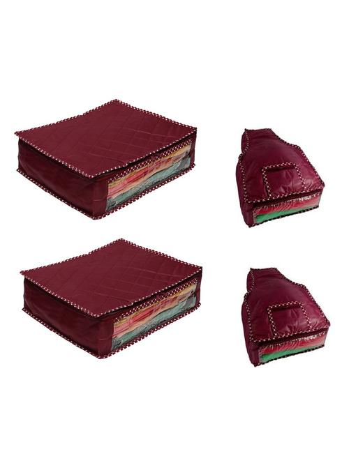 set of 4 maroon polyester utility bag - 11459847 - Very Small Image - 1